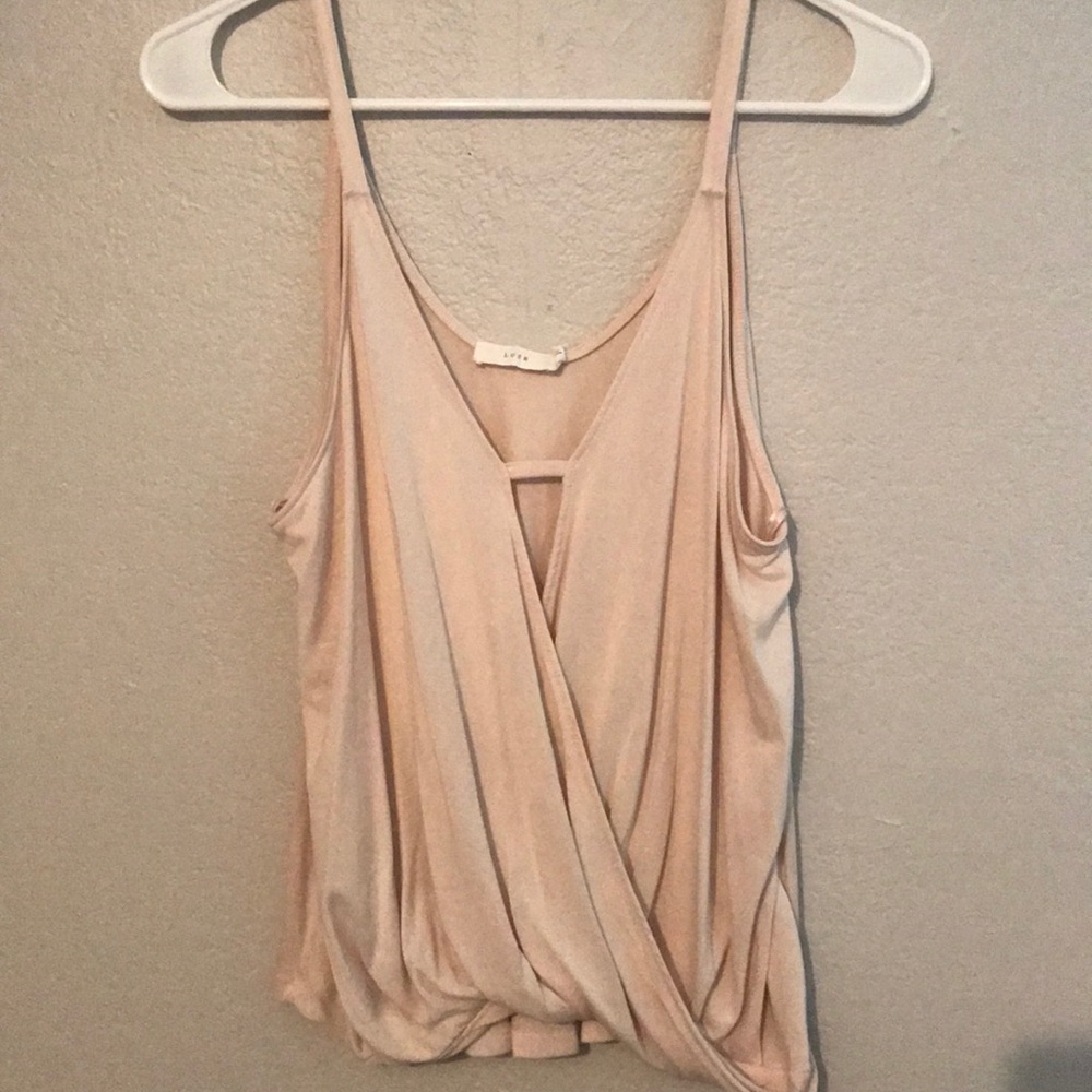 Blush tank top